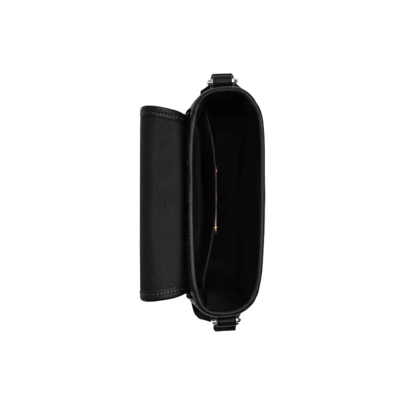COACH LUCASSignature Smooth Calf Leather Crossbody Bag Mini Men's Black-2