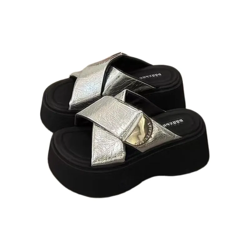 ALPLUME Slippers Silver Green Black-0