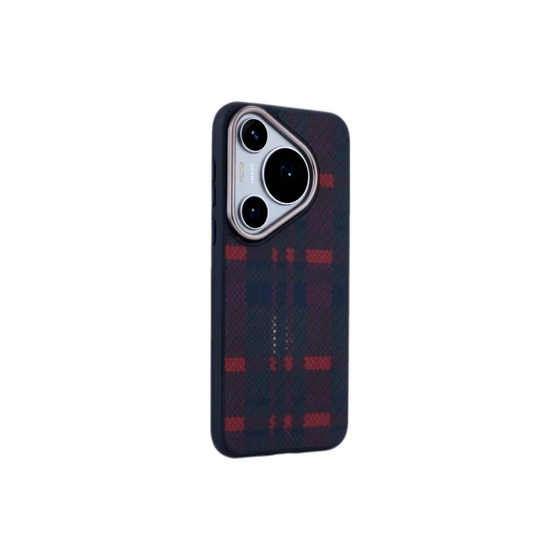 Koman TPU+PC Material Kevlar Carbon Fiber Skin Feel Grid Phone Cases Compatibility With Huawei Mate 60 Pro/P70 Pro-6