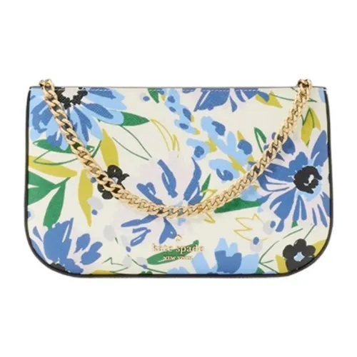 Kate Spade Artificial Leather Shoulder Bag Trumpets Women's Cream Multicolor