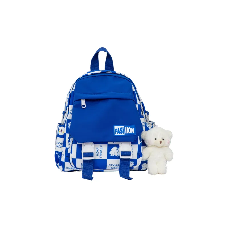 URBAN FOREST Nylon Backpack Unisex Black/Purple/Orange/Green/Blue/Pink-23