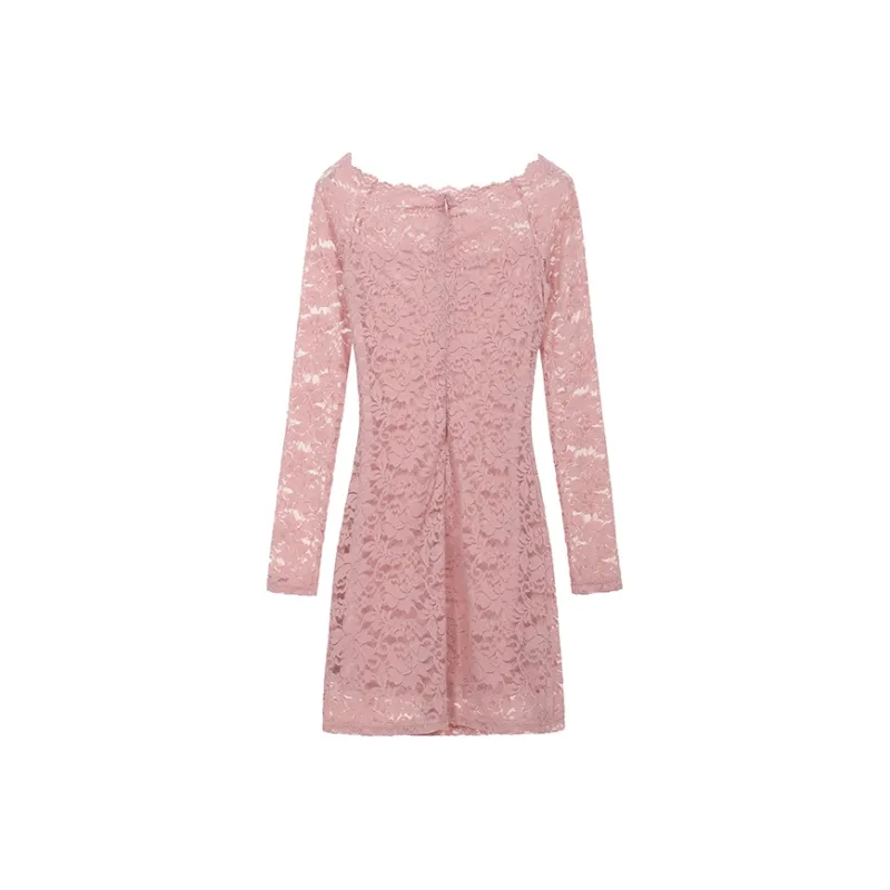 ABBY GODDESS Long Sleeved Dresses Women's Pink-1