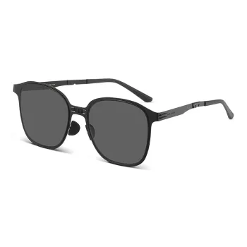 MUJOSH Metal Square High Definition Polarized Sun Protection Eye Protection Sunglasses Unisex Multiple Colors