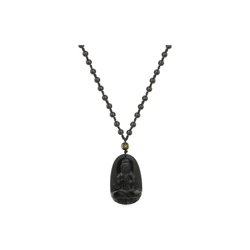 HOLLY RYAN Obsidian New Chinese Style Eight Guardian Gods Necklace Unisex-4