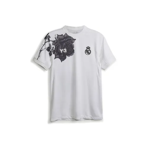 Y 3 X Real Madrid Warm Up Rose print T shirt