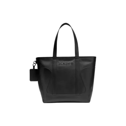 Lululemon Recycled Polyester Tote Bag, Shopping Bag, Handbag Unisex Black & Orange