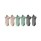 MYT-199 Breathable Ankle Socks 6 Pack (2 Khaki/2 Light Green/2 Dark Gray)
