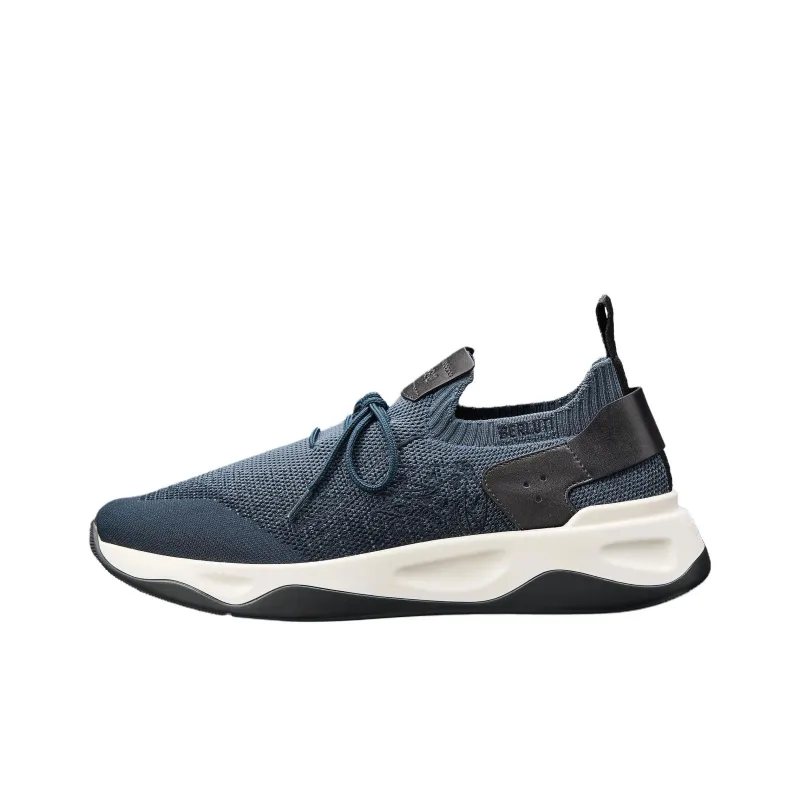 BERLUTI Shadow Low Top Casual Shoes Men's Blue-0
