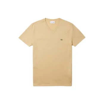LACOSTE T Shirts Men Beige