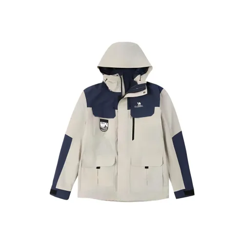 CAMEL Waterproof, Windproof, Breathable, And Thermal Windbreaker Jacket Unisex Ink Blue Gray