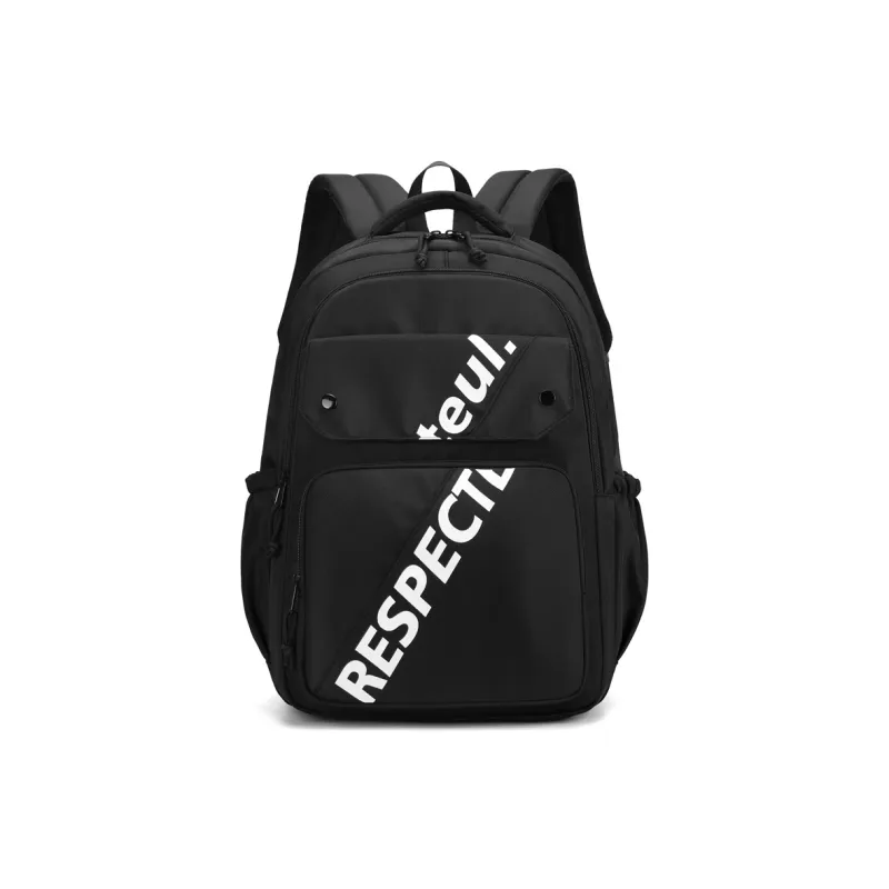 AUNG Nylon Fabric Backpack Regular Unisex Multicolor-5
