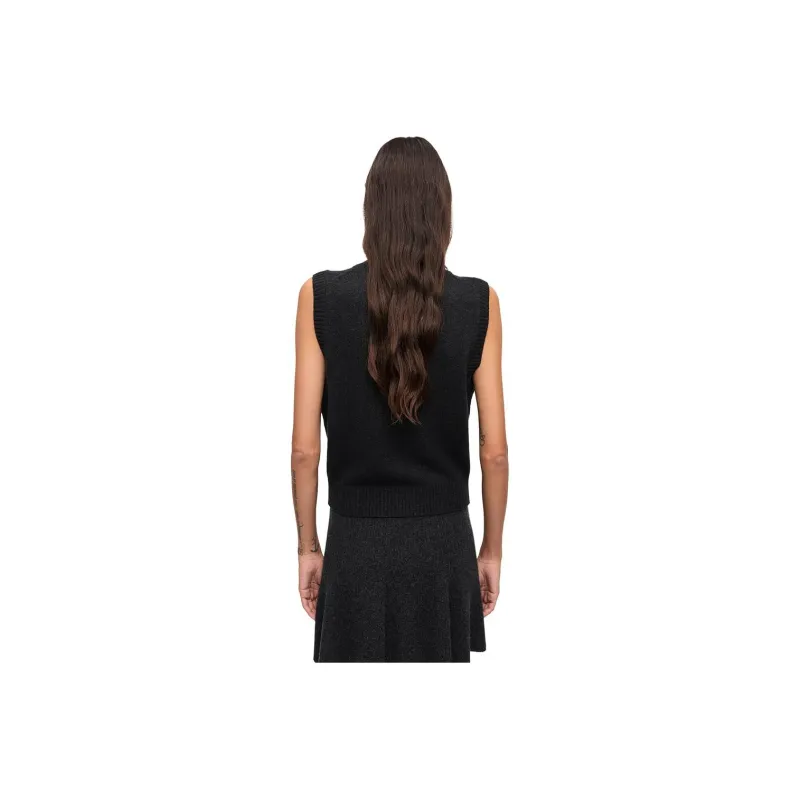 GANNI FW24 Vest Women's Phantom Black-2