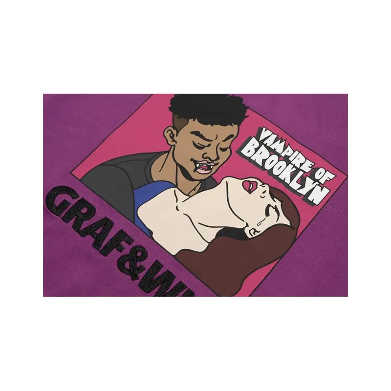 GRAF T-Shirts Unisex Brooklyn Vampire Fuchsia Short Sleeve-4