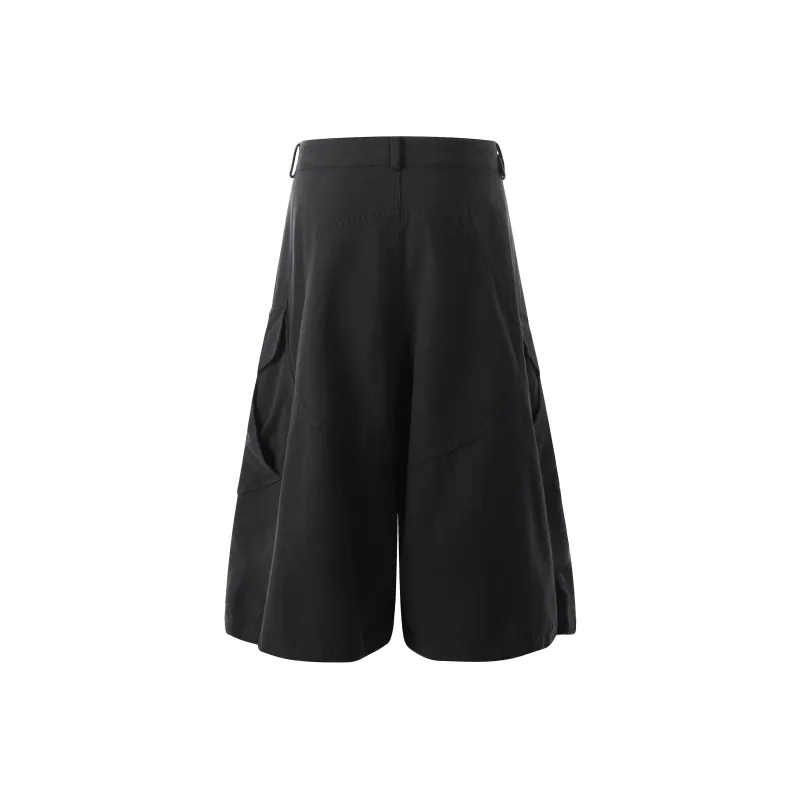 VINMUK Cargo Shorts Unisex Black-2