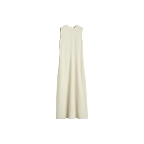 TOTEME SS25 Sleeveless Dress Women's Beige Yellow