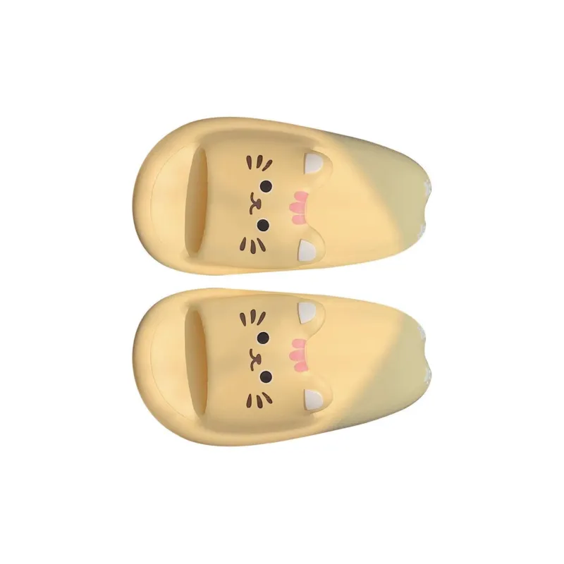Kemaid Soft And Cute Cat Outerwear For Students, Outdoor, Soft Sole, Slip Resistant, Home Casual Yellow-0