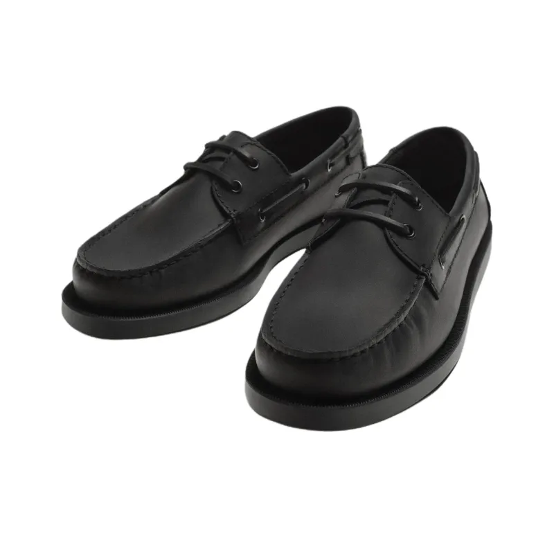ZARA Boat Shoes Men Black-2