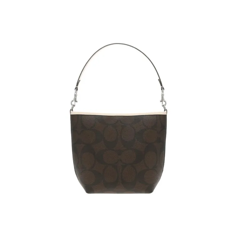 COACH City Leather Bucket Bag Handbag Women's Black-3