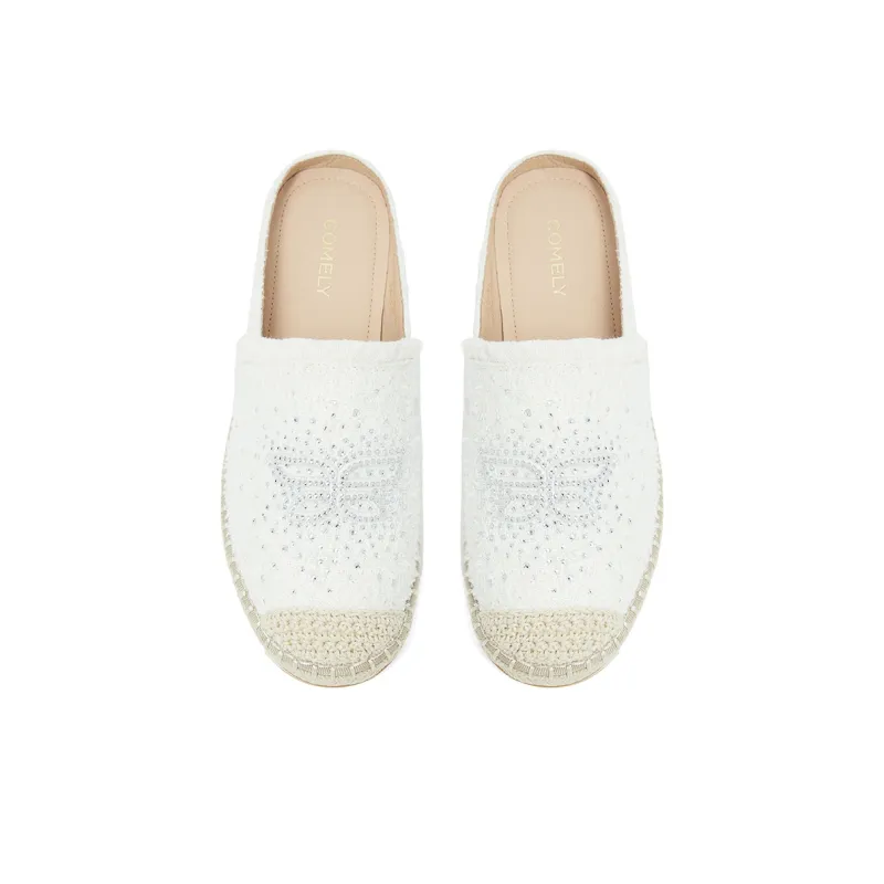 COMELY Espadrilles Women's White/Green-3