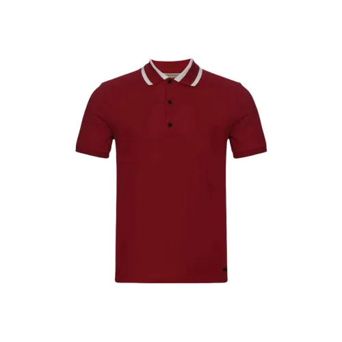Burberry Polo Shirts Men Red