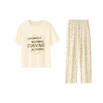 SEM/R Pajama Set Women's Cream Apricot