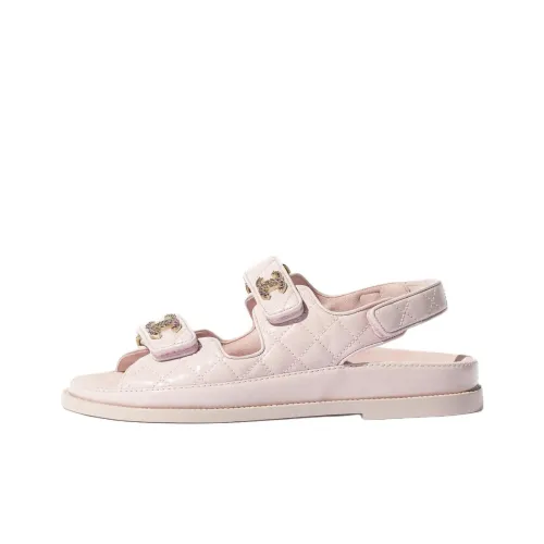 CHANEL 25S Strap Sandals Women's Pink