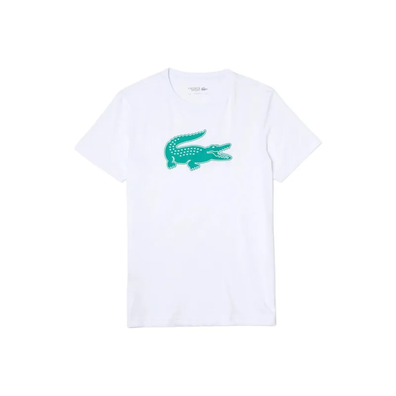 LACOSTE T Shirt Men's White Green-0