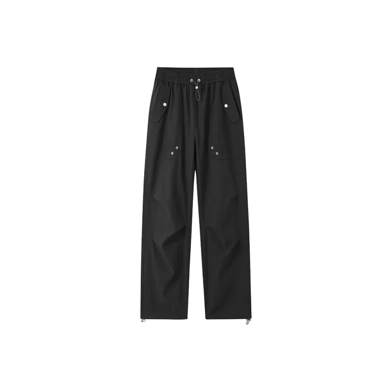 Warrior Huichao Riding The Wind Collection Casual Pants Unisex Black-1