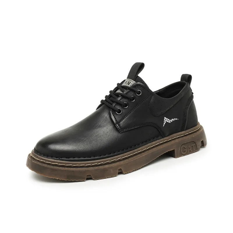 ATONGMU Business Cushioned Anti Slip Wear Resistant Height Increasing Breathable Low Top Casual Shoes Unisex-2