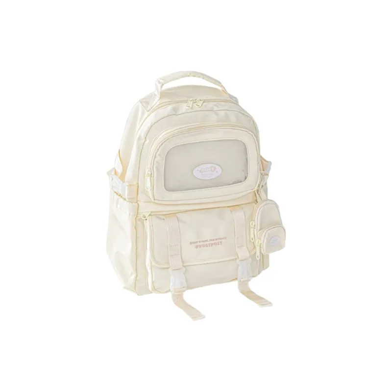 Rosyposy Fabric Backpack Versatile Travel Lightweight Backpack Ins Backpack Regular Unisex Multicolor-4