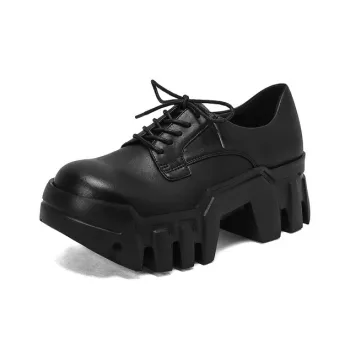 QUICHESHOES Low Top Casual Shoes Women's Black