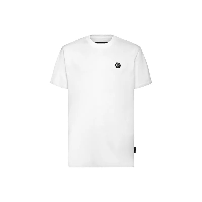 PHILIPP PLEIN Logo Plaque Crewneck T-Shirt-0