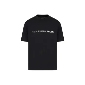 EMPORIO ARMANI Pima Jersey T shirt With Logo Embroidery