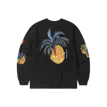 Thisisneverthat SS24 Burning Palm Tree L/S Tee T-Shirt Unisex Black