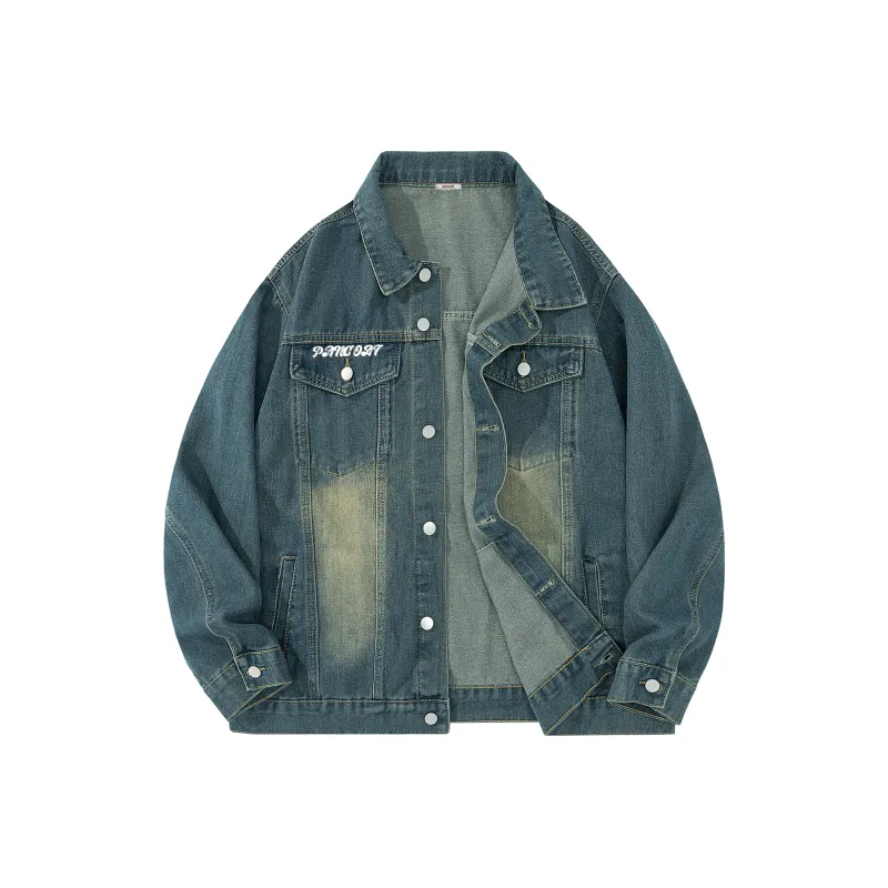 Pancoat Denim Jacket Unisex Vintage Black-5