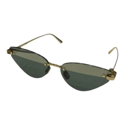 DIOR Cat Eye Sunglasses Women's Gold