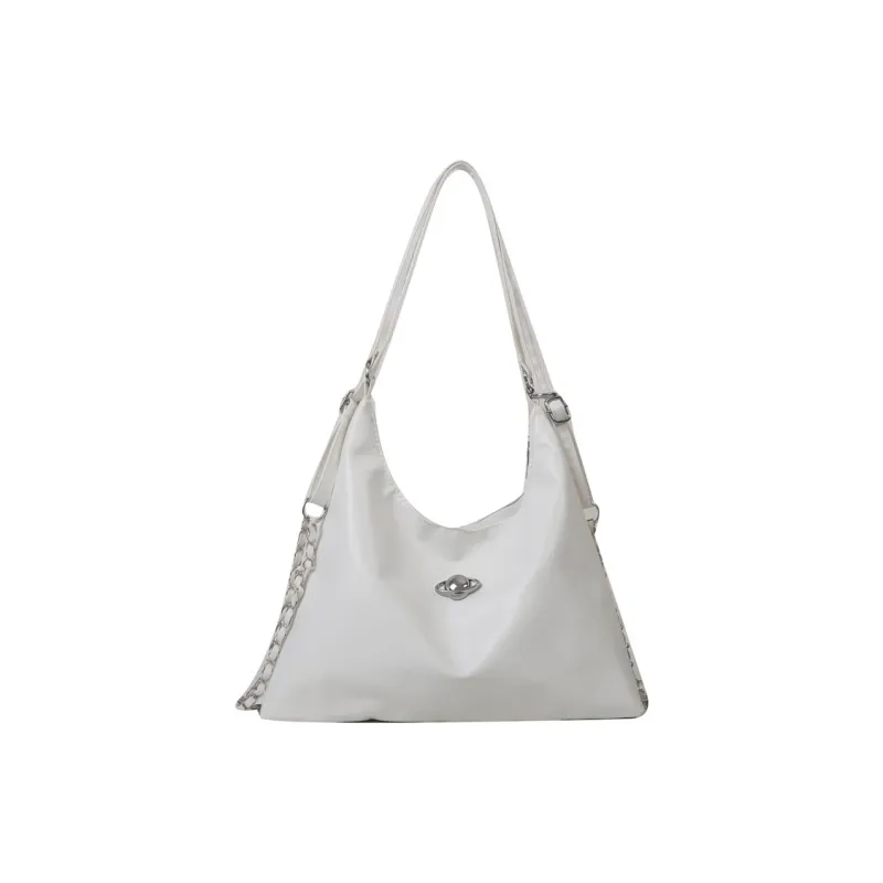 BALANG PU Backpack Shoulder Bag Regular Women's White/Black/Khaki/Silver-0