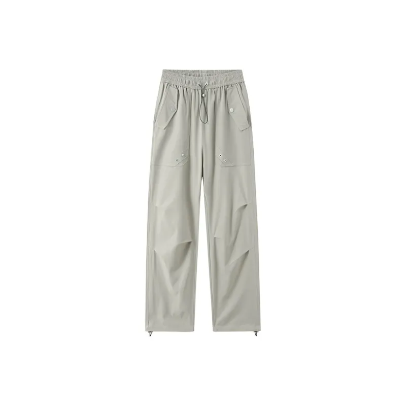 Warrior Huichao Riding The Wind Collection Casual Pants Unisex Black-13