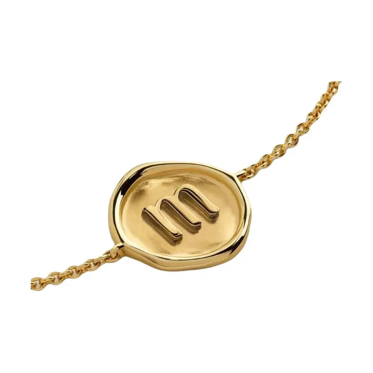 Monica Vinader Sterling Silver 18K Gold Plated Bracelets Women's Gold-1