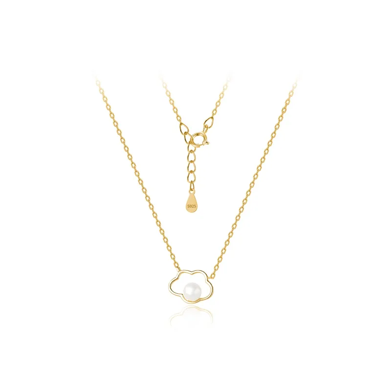 FBRUE 925 Silver Pearls Necklaces Women's-7