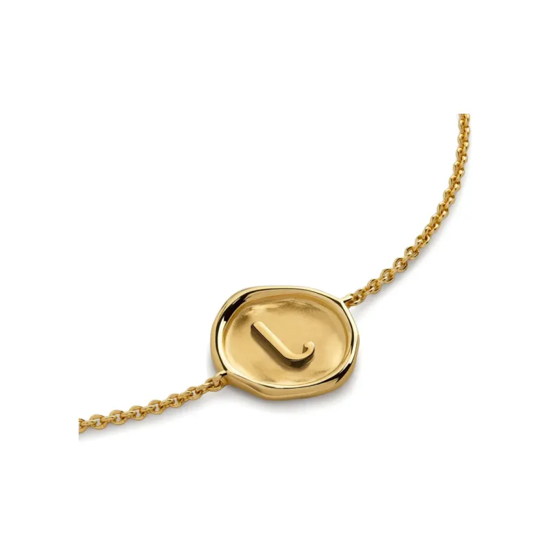 Monica Vinader 18kt Gold Vermeil Alphabet Y Necklace-1