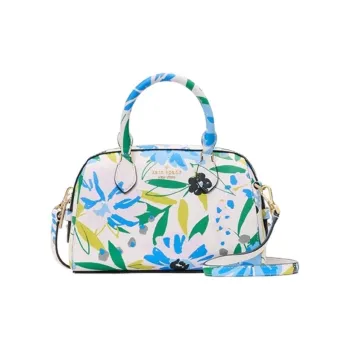 Kate Spade Artificial Leather Shoulder Bag Crossbody Bag Handbag Small Size Women's Cream With Multicolor