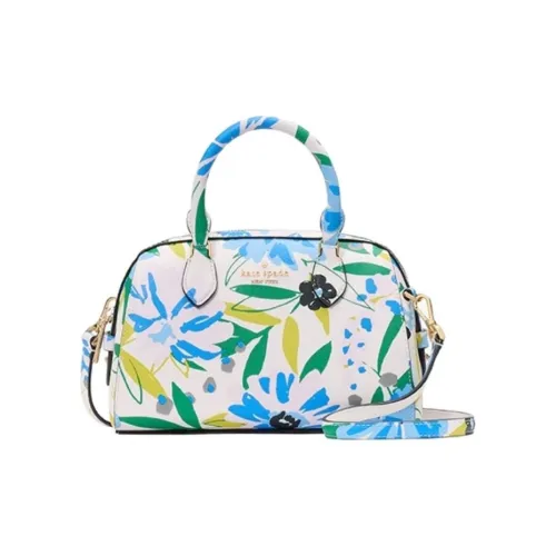 Kate Spade Artificial Leather Shoulder Bag Crossbody Bag Handbag Small Size Women's Cream With Multicolor