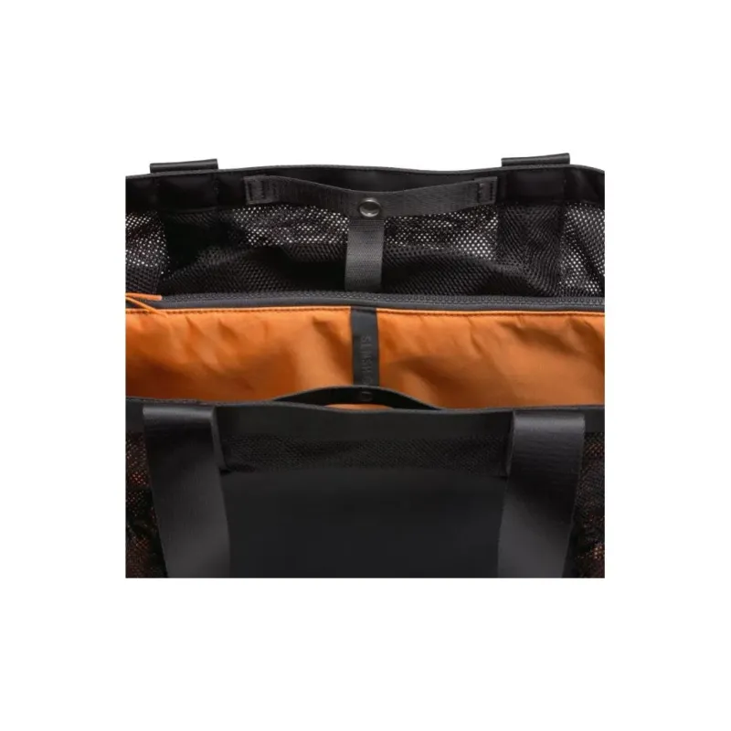 Lululemon Polyester Portable Crossbody Bag Shoulder Bag Unisex Black/Orange-3