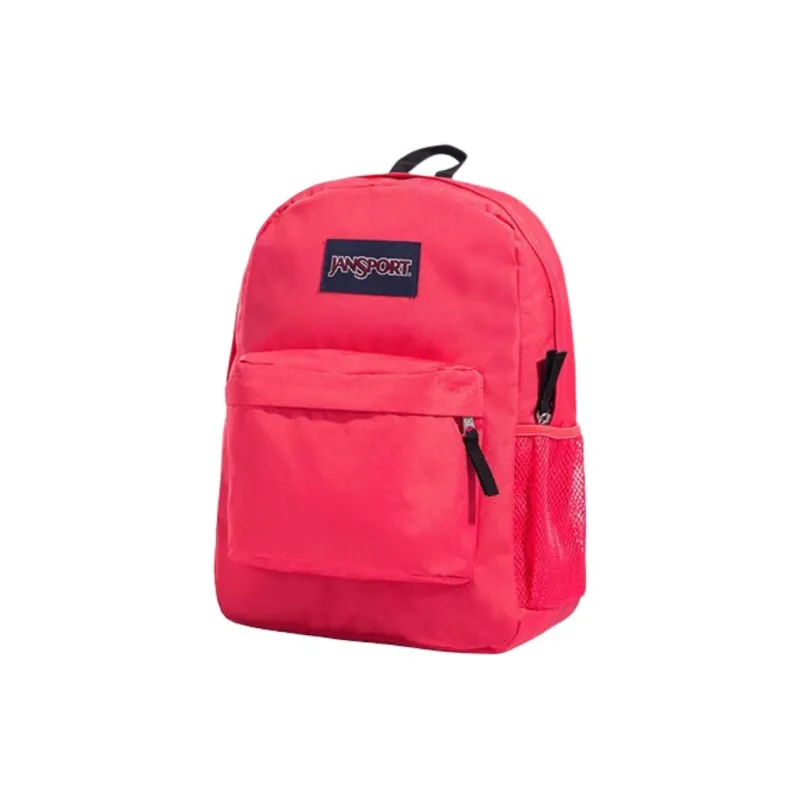 JanSport Polyester Backpack Unisex Peach Pink-1