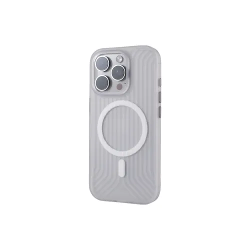 DEPA PC Material Semi Transparent Lattice Magnetic Phone Cases Compatible With Apple 13 16 Series Minimalist