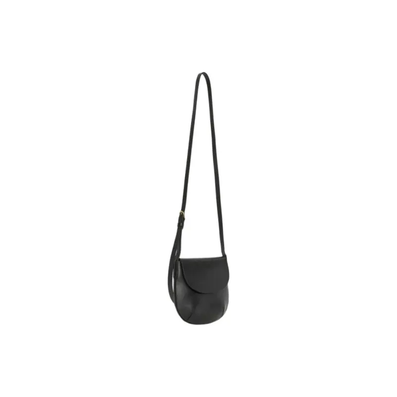 ARKET Cow Split Leather Crossbody Bag Shoulder Bag Small Size Women's Black-1