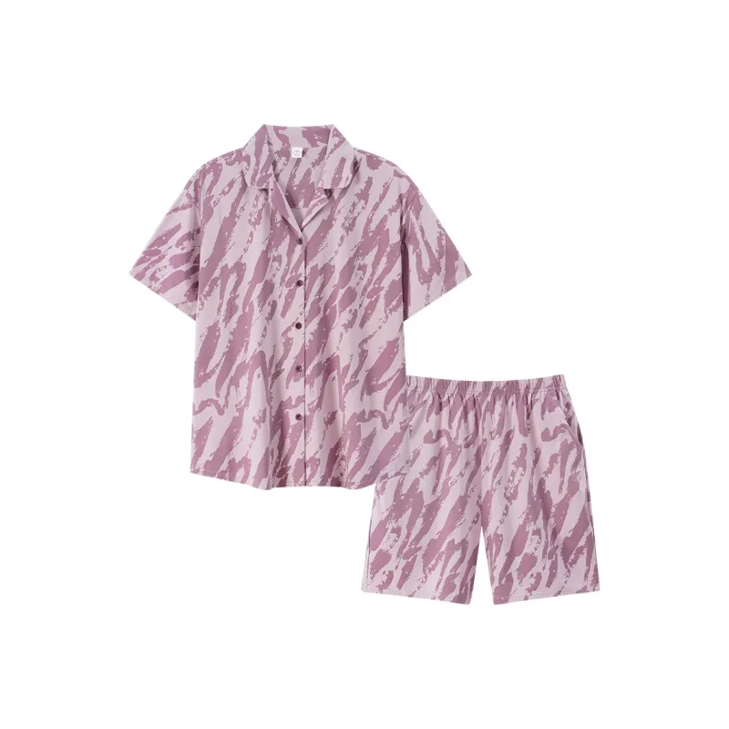 Sha Qian Pajama Set Women's Purple-0
