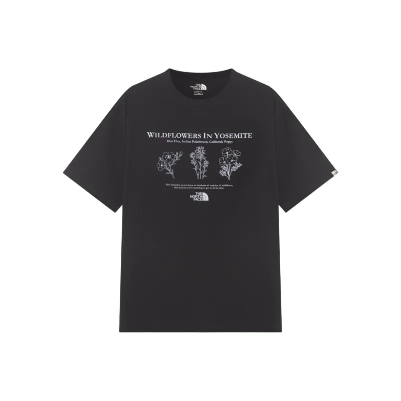 THE NORTH FACE FLOWER EX T Shirt Men's Black-0