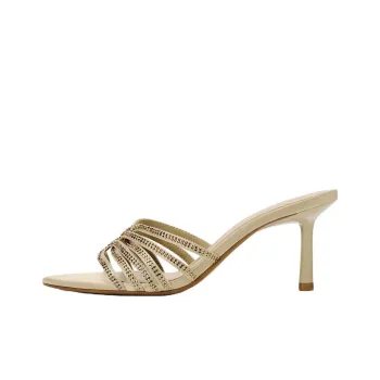 ZARA Abrasion Resistant Slide Slippers Women's Gold